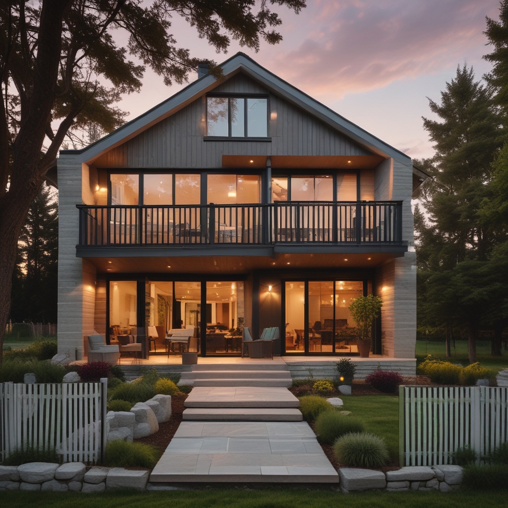 Cozy family house exterior